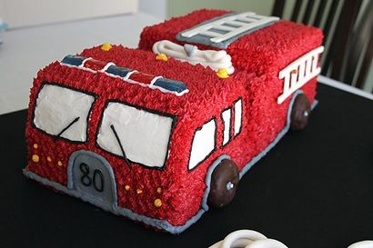 Fire Truck Cake - Feuer Cupcakes, Heather Antrieb