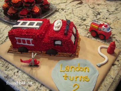 Fire Truck Cupcake Cake - Dekorieren Kuchen