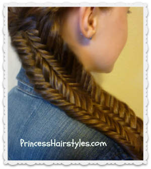 Fishtail Illusion Braid (Mermaid Braid) Frisur, Frisuren für Mädchen - Prinzessin Frisuren