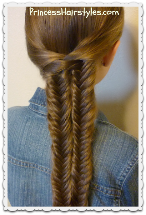 Illusion Fishtail Braid (sirène Braid) Coiffure, Coupes de cheveux pour les filles - Coupes de cheveux Princesse