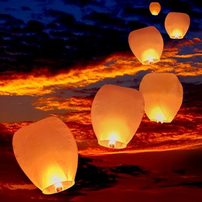 Flottant ciel Luminaries lanternes volantes Luminaries sur mesure Luminary