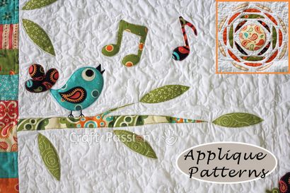 Blumeapplique - Free Applikationen Muster, Craft Leidenschaft