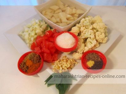 Fleur Batata Rassa Recette, Maharashtrian Recettes en ligne