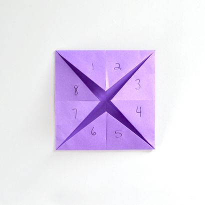 Falten Sie ein Fortune Teller - Easy Origami Tutorial - Traum ein wenig größer