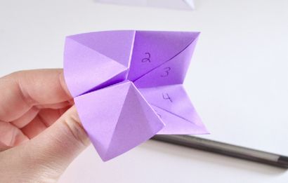 Falten Sie ein Fortune Teller - Easy Origami Tutorial - Traum ein wenig größer