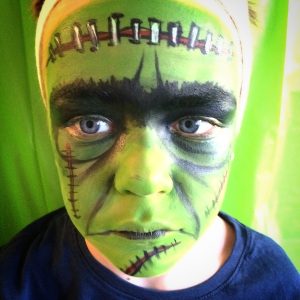 peinture Frankenstein Face, Quelque chose de saison