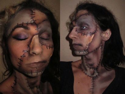 Frankenstein - s Face Paint Monstre Tutorial, CoochieCrunch