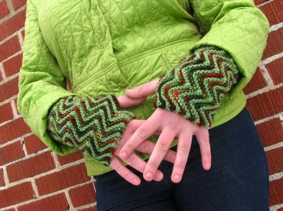 Gants Fingerless gratuits à tricoter Motif Roundup