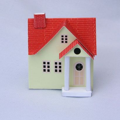 Maisons de Noël miniature sans Putz ou Glitter