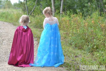 Patron gratuit et tutoriel pour une robe inspirée Frozen Elsa Costume, le bricolage maman