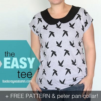 Kostenlose Muster für eine einfache Frauen - s T-Shirt (T-Stück) Nähen Tutorial
