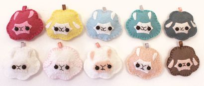 Freie plushie Schnittmuster Kawaii Alpaka Creampuffs