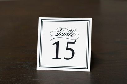 Numéros de table gratuits à imprimer - Crafty Pie Press