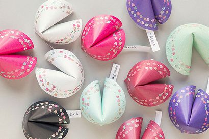 Kostenloses Druck Valentine Paper Fortune Cookies - Geschenk - Favor Ideen aus Evermine