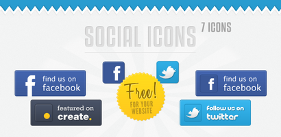 Social Icons gratuit pour votre site Web, Créer un blog