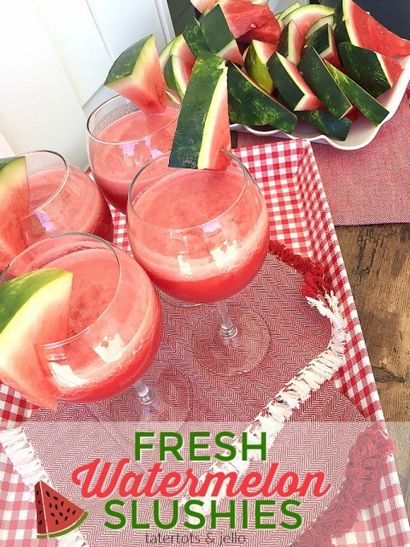 Frische Köstliche Wassermelone Slushies