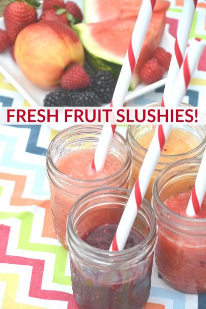 Fresh Fruit Slushies, gesunde Ideen für Kinder