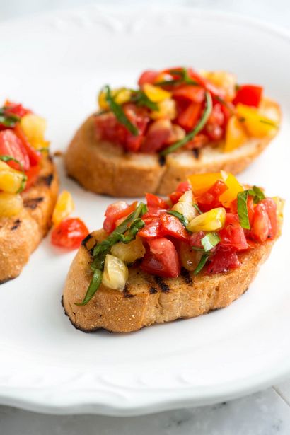 Recette tomate fraîche Bruschetta