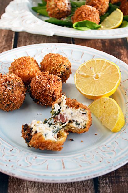 Fried trempette aux épinards Bouchées - Hôte Le Toast