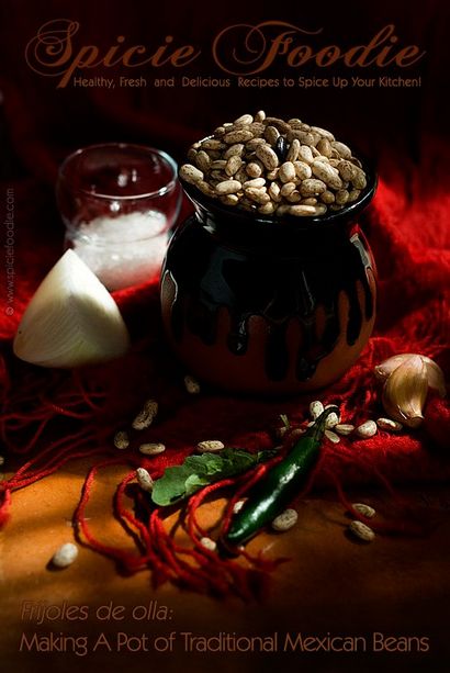 Frijoles de Olla Faire un pot de haricots mexicains traditionnels - mexicaine Made ™ sans viande