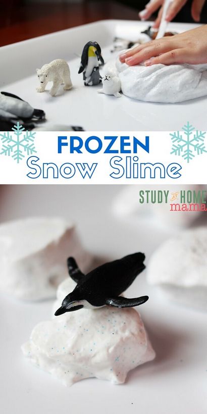 Gefrorener Schnee Slime - Zucker, Gewürz und Glitter