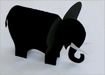 Fun Basteln für Kinder Wie man ein Papier Elephant Crafts 5 Schritte