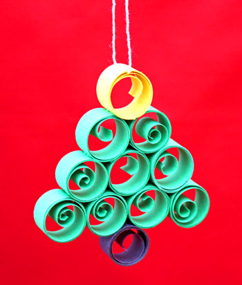 FunEZcrafts - Quilled papier Ornement d'arbre de Noël