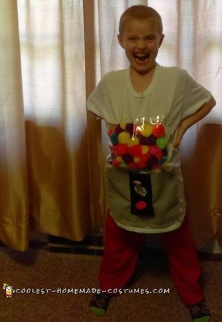 Fun Homemade Gumball Costume Machine pour un enfant (machine) Fun Homemade Gumball Costume Machine pour un enfant