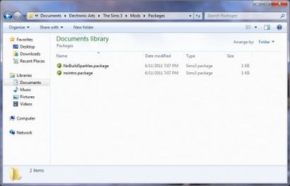 Spiel Hilfe Installieren von Sims 3 Package Files