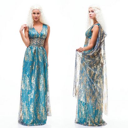 Game Of Thrones Daenerys Targaryen cosplay costume Halloween Costume