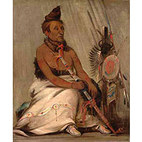 George Catlin und Native American Rauchpfeifen - The Wandering Bull