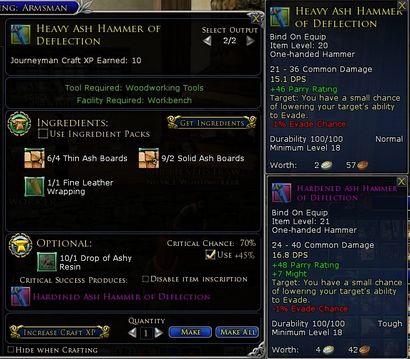 Mise en route avec Crafting, certaines choses que j'ai appris, Shadowbane dans LOTRO sur Landroval