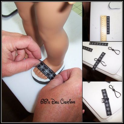 GiGi Doll et Craft Creations 18 pouces Doll Sandal Tutorial