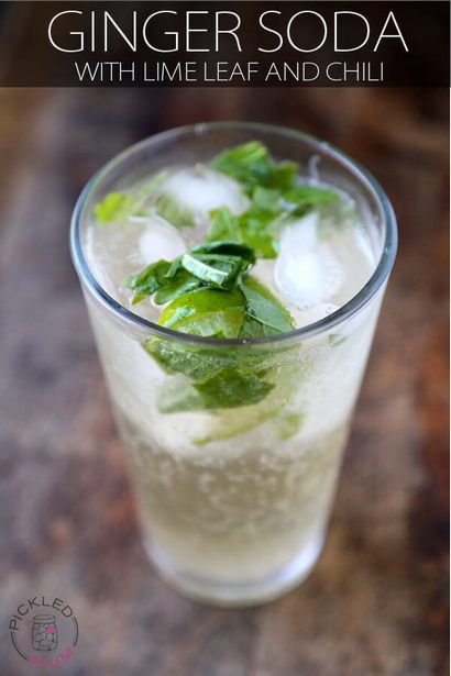 Ingwer Soda mit Lime Leaf und Chili - Pickled Plum Essen und Getränke