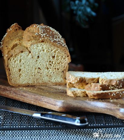 Glutenfreie keine Hefe-Brot-Rezept für Sandwiches, gfJules