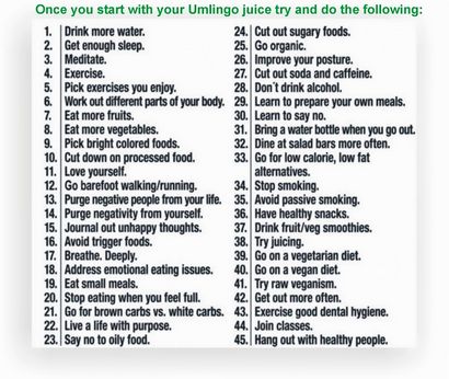 Les bons aliments, jus umlingo (bien) Les bons aliments, jus de umlingo