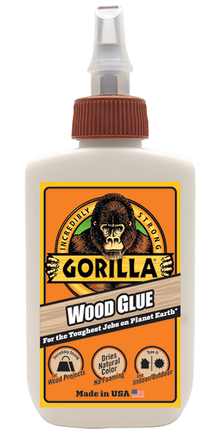 Gorilla colle à bois, Dries naturel Couleur PVA Colle, colle résistant à l'eau