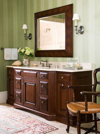 Grünes Badezimmer Design-Ideen