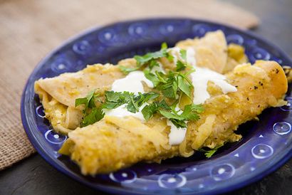 Vert Chili Enchiladas Recette