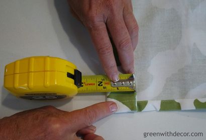 Vert avec décor - Faire cantonnières la fenêtre d'un rideau de douche