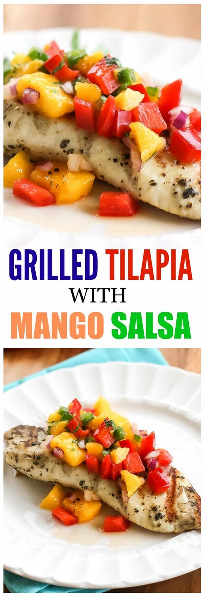 Gegrillter Tilapia mit Mango-Salsa