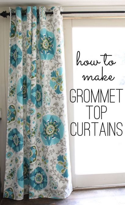 Grommet tutoriel haut rideaux (une étape par étape guide gratuit)