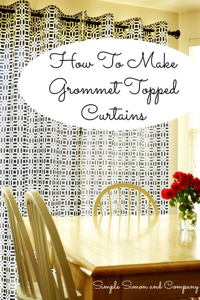 Grommet Top rideau Tutorial - Simple Simon and Company