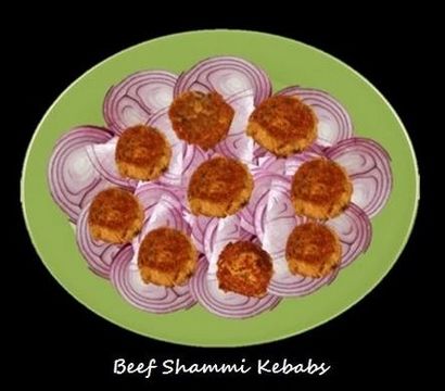 Le boeuf haché de kebabs Shammi - cuisine indienne du Nord Seth
