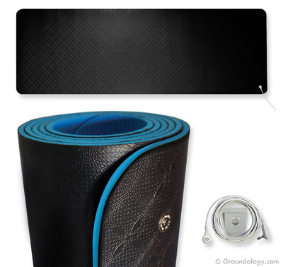 Tapis mise à la terre, Yoga de mise à la terre et tapis de remise en forme (mat) mise à la terre tapis à la terre, Yoga et tapis de fitness Mise à la terre