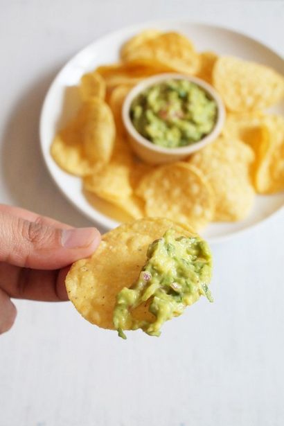 Recette de Guacamole (Comment faire guacamole parfait trempette d'avocat mexicain