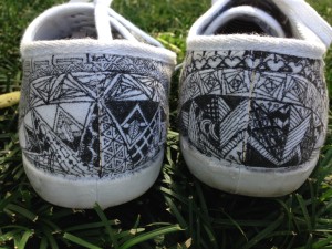 Invité Message Chaussures Doodle! (griffonnage) Invité Message Chaussures Doodle!