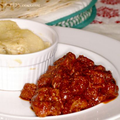 Guiso de Puerco con Chile Rojo (Red Chili Ragoût de porc), REMCooks