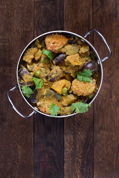 Gujarati Undhiyu Recette Kathiawad Style - Mon savoureux Curry