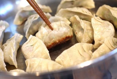 Recette gyoza (japonais Dumplings Poêlée)